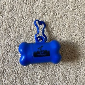 Dog poop bag holder with clip